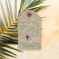 Preview: Rosenkranztasche in beige meliert