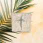 Preview: Rosenkranztasche beige meliert