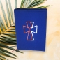 Preview: Wosadnikhülle in royalblau, Kreuz