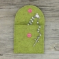 Preview: Rosenkranztasche Kiwi meliert, Kreuze