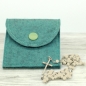 Preview: Rosenkranztasche Lagune meliert, Kreuz, Fische