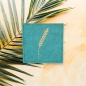 Preview: Rosenkranztasche in lagune meliert, Weizen
