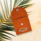 Preview: Rosenkranztasche in rost meliert