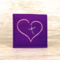 Preview: Rosenkranztasche Violett, Herz