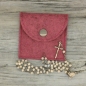 Preview: Rosenkranztasche Magnolie meliert, Kreuze