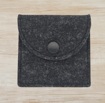 Rosenkranztasche in anthrazit meliert, Ähre