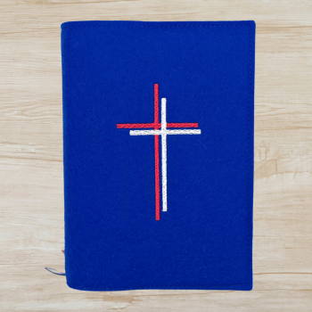 Wosadnikhülle in royalblau, Kreuze