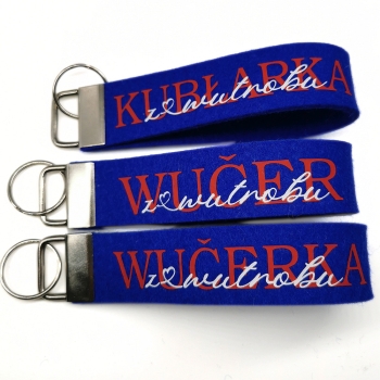 Schlüsselanhänger aus Wollfilz