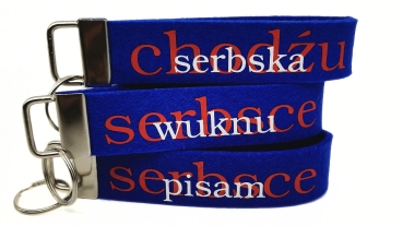 Schlüsselanhänger aus Wollfilz