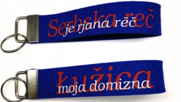 Schlüsselanhänger aus Wollfilz