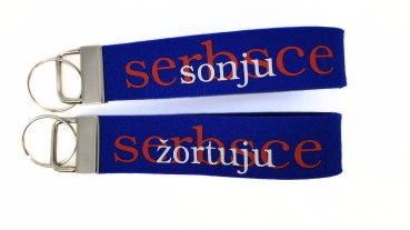 Schlüsselanhänger aus Wollfilz