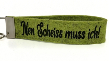 Schlüsselanhänger aus Wollfilz