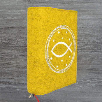 Wosadnikhülle in senf meliert, Kreis, Fisch