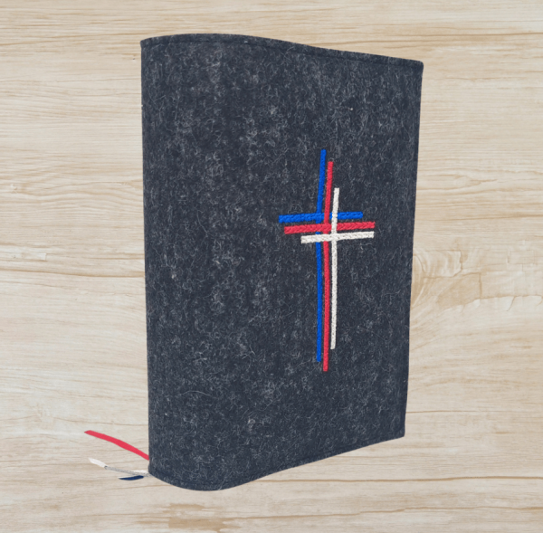 Wosadnikhülle in anthrazit meliert, Kreuze