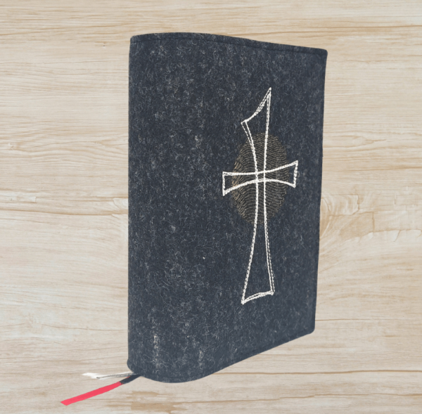 Wosadnikhülle in anthrazit meliert, Kreuz