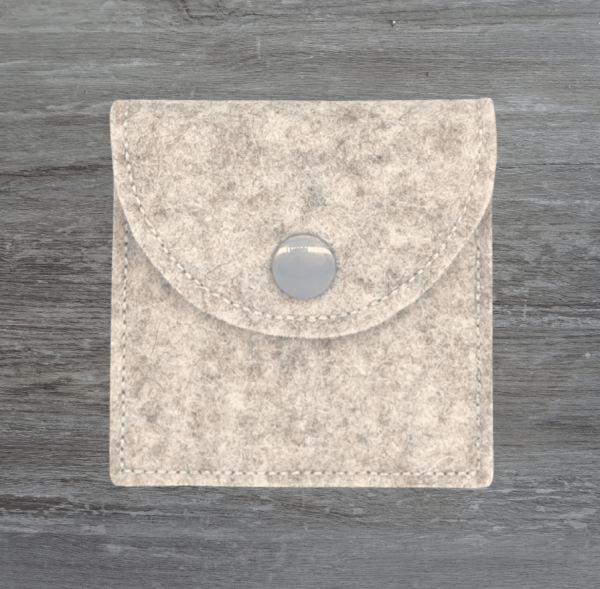 Rosenkranztasche Beige meliert, Kreuze