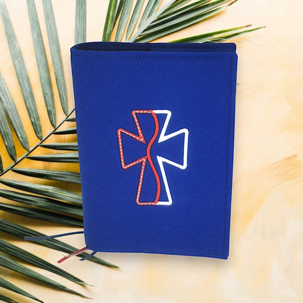 Wosadnikhülle in royalblau, Kreuz