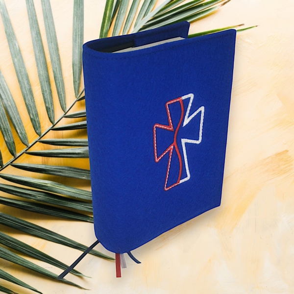 Wosadnikhülle in royalblau, Kreuz