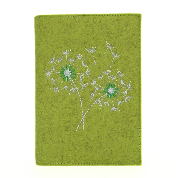 Wosadnikhülle, Gotteslobhülle in Kiwi meliert, Pusteblume