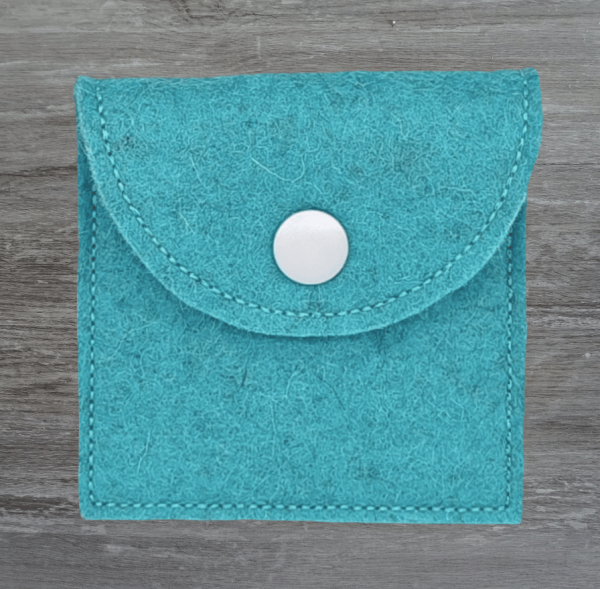 Rosenkranztasche in Lagune meliert, Weizen, Ähre