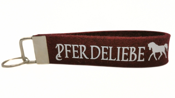 Schlüsselanhänger aus Wollfilz