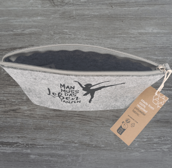 Kulturtasche / Kosmetiktasche / Gray Melange in Größe S