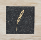 Rosenkranztasche in anthrazit meliert, Ähre