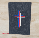 Wosadnikhülle in anthrazit meliert, Kreuze