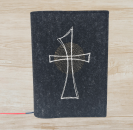 Wosadnikhülle in anthrazit meliert, Kreuz