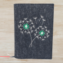 Wosadnikhülle in anthrazit meliert, Pusteblume