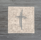 Rosenkranztasche Beige meliert, Kreuze