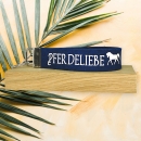 Schlüsselanhänger aus Wollfilz in blau meliert