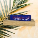 Schlüsselanhänger aus Wollfilz, Blau