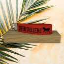 Schlüsselanhänger aus Wollfilz in hellrot