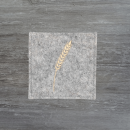 Rosenkranztasche in hellgrau meliert, Weizen